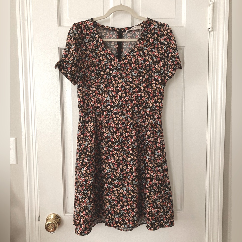 Loft floral ditsy dress 4